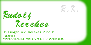 rudolf kerekes business card